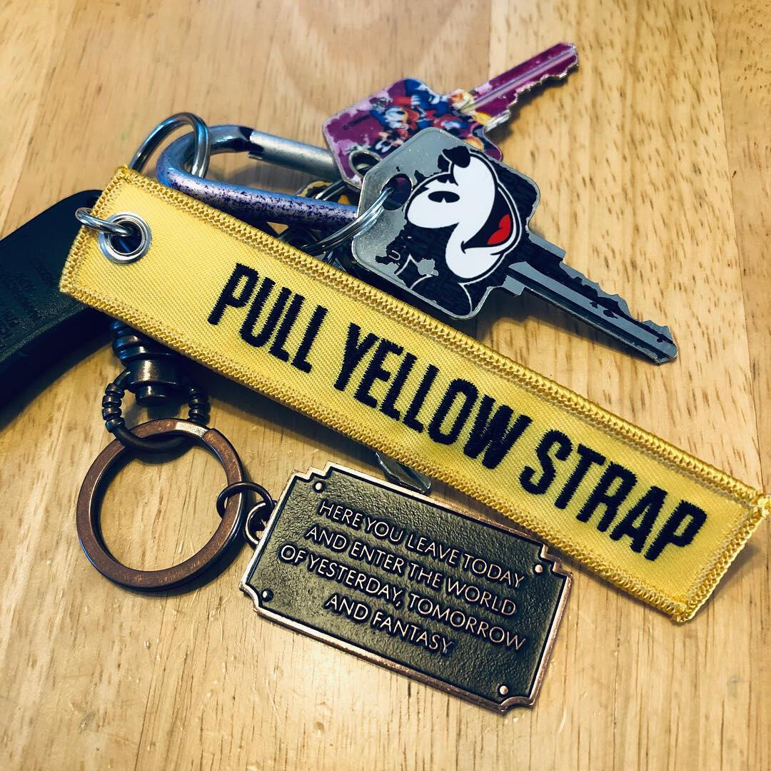 Pull Yellow Strap Keychain by Made to Thrill®